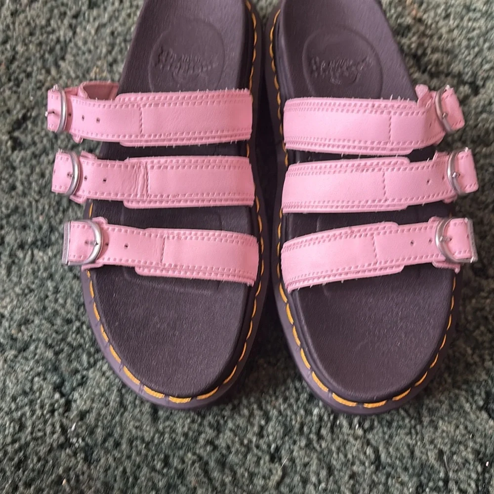 Dr. Martens Pink Sandals with Adjustable Straps - Picture 6 of 8